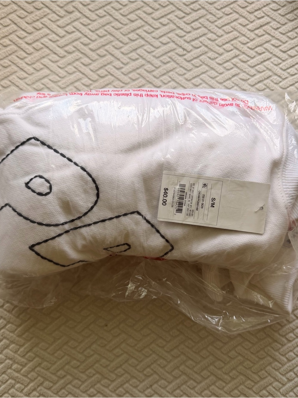Parke X target Women's Mockneck Pullover Sweatshirt Cream S/M IN HAND